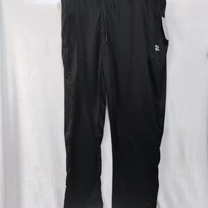 ZELOS Big & Tall 3X Black Performance Track Pants Quick Dry Zip Pocket NEW NWT P